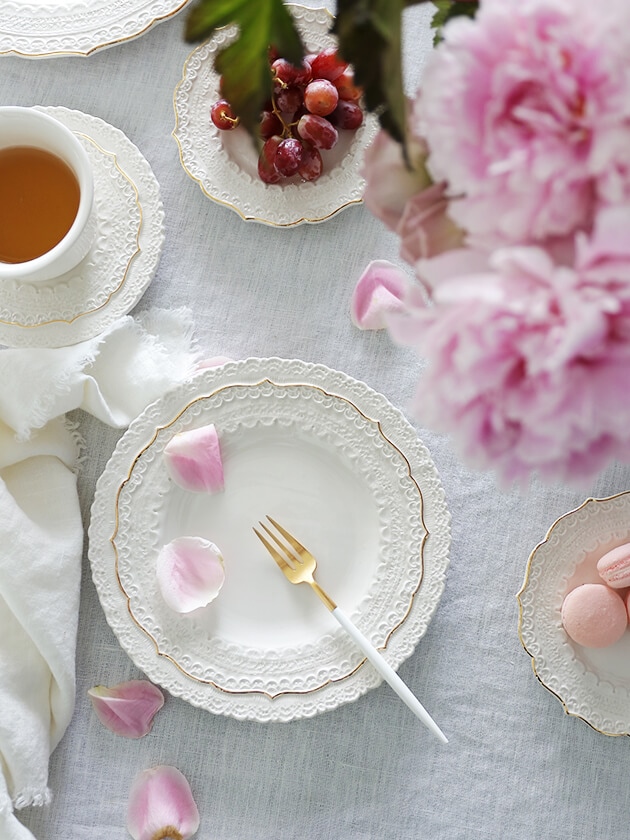 ELIOS FINEZZA エリオス フィネッツァ デザートプレート クリームGOLD