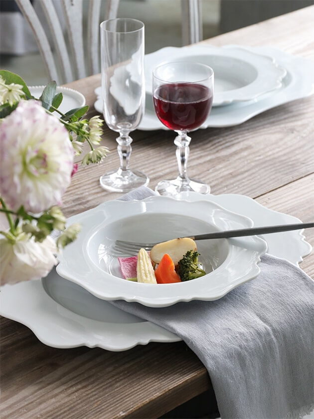 ライヒェンバッハ フリル深皿22cm REICHENBACH ～サラグレース～