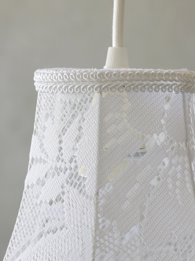 BoboboomレースシェードペンダントランプAmsterdamホワイト- サラグレース-