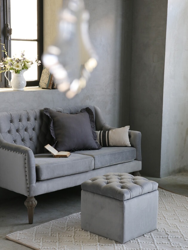 飛騨家具 hidamino 日本製 ミニマリストデザイン スツール グレー 飛騨