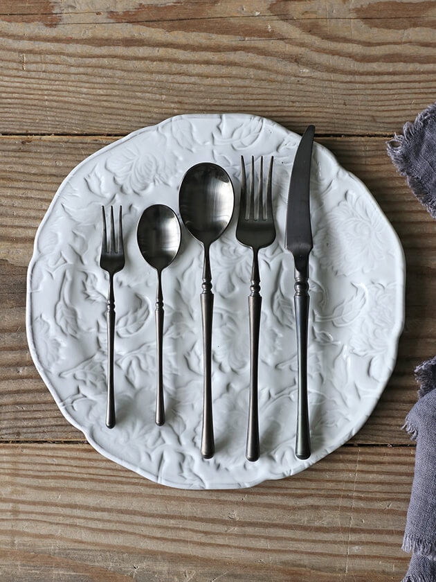 カトラリー Claire マット ブラック スプーン ナイフ フォーク