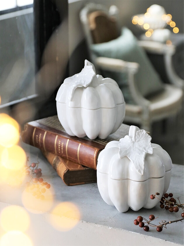 ELIOS PUMPKIN エリオス パンプキンポット ホワイト H15cm イタリア