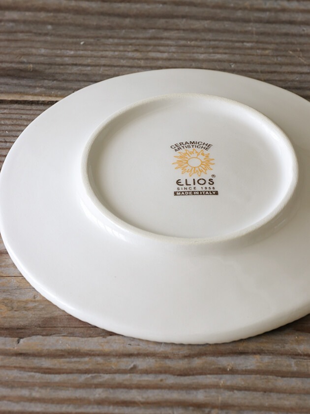 ELIOS MATELASSE パン皿 クリーム キルティングイタリア 陶器 お皿