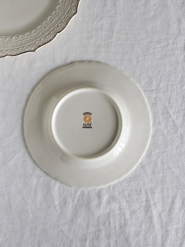 ELIOS FINEZZA エリオス フィネッツァ デザートプレート クリームGOLD