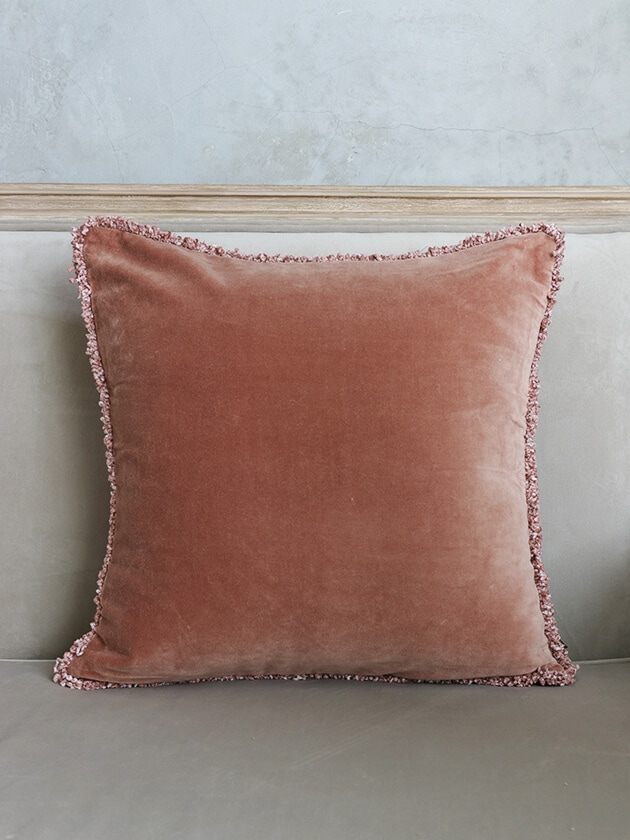 HaomyクッションカバーKOBE 45x45cmダスティピンク