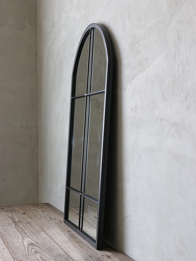 アイアンウィンドウミラーMinaブラック サラグレース