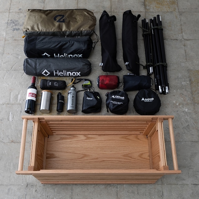 IKIKI シェルフコンテナL (オーク、ウォールナット) | エクステリア