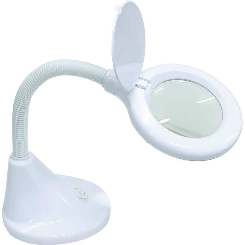 S&F LEDライトスタンド拡大鏡付 LSR95 | 測定・計測・鑑定・ルーペ