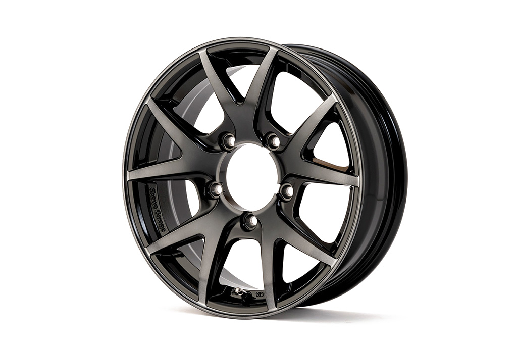 INSPIRE X 16×5.5J+20 ブラックポリッシュ 1本 ジムニー JB64、JB23