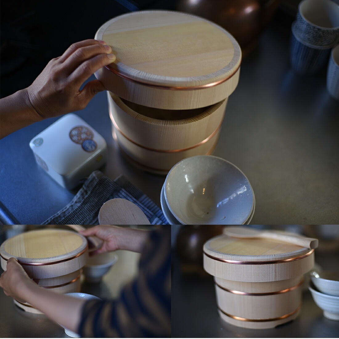 東屋・あづまや】お櫃 二合 おひつ AZYI00016 山一/やまいち/柾目/ま