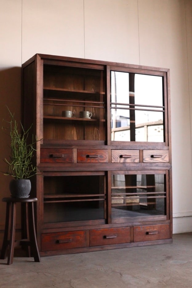 引戸棚/水屋箪笥,食器棚 | 古家具古道具 そうすけ