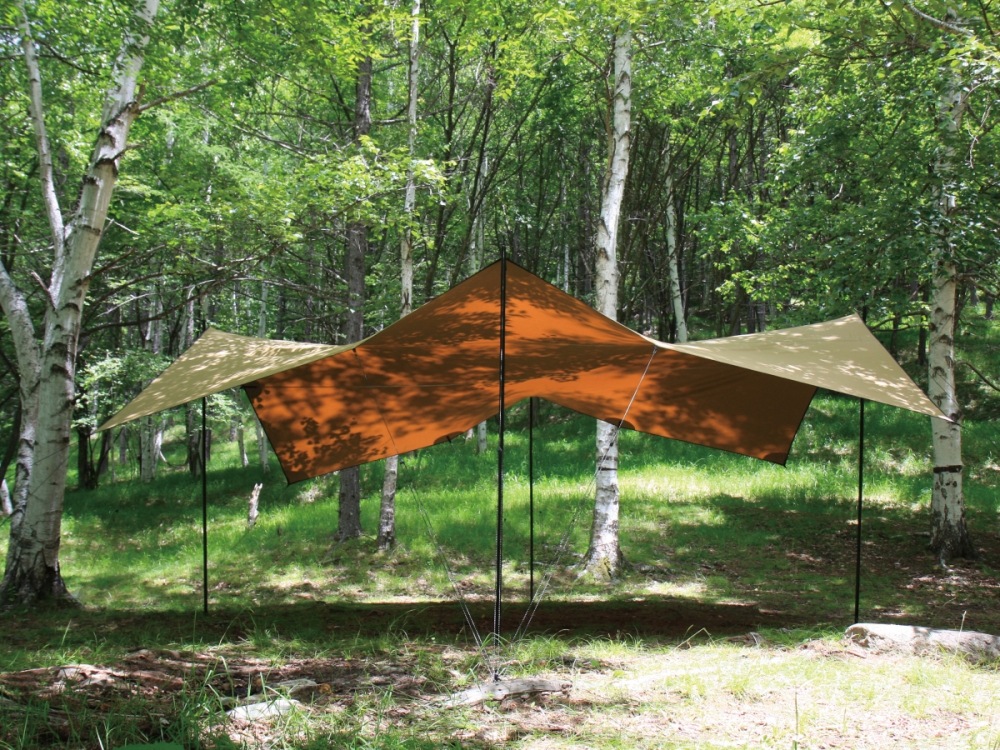 cotton KOKAGE tarp WIDE “BIG SHADOW” Sand Color | Tarp | | SotoLabo