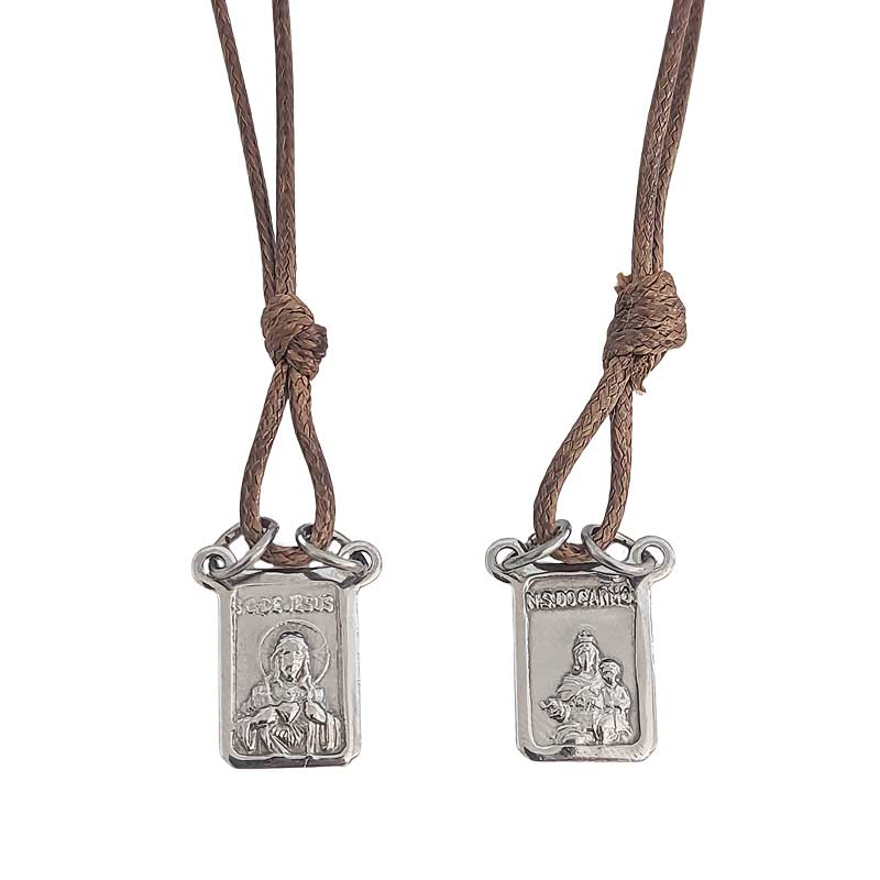 アンティーク調コード＆プレートエスカプラーリオ お守りネックレス
