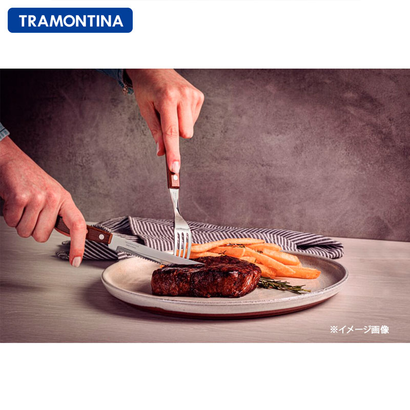 トラディショナル ステーキナイフ＆フォーク12点セット シュラスコ