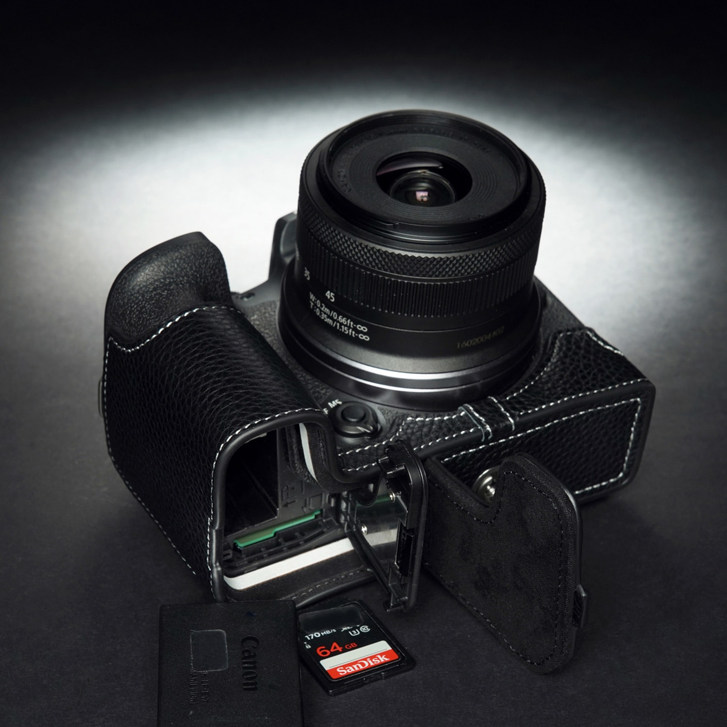 TP Original Canon EOS R10 用 ボディーハーフケース ブラック