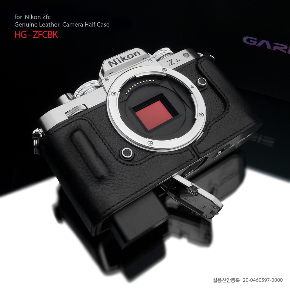 GARIZ Nikon Zfc 用 本革カメラケース HG-ZFCBK ブラック