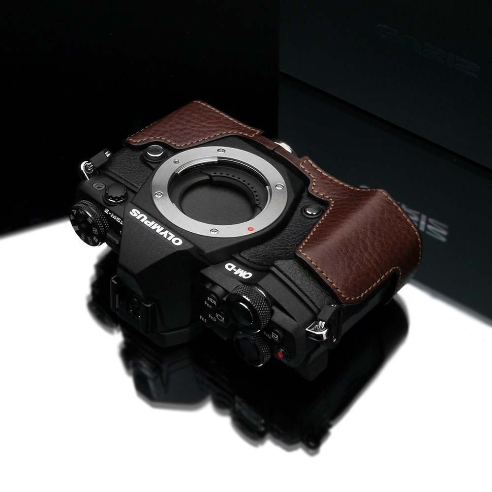 GARIZ OLYMPUS OM-D E-M5 Mark II用 本革カメラケース XS-CHEM5IIABR