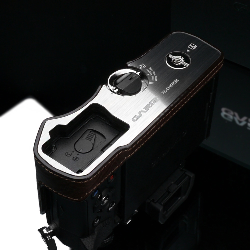 GARIZ OLYMPUS OM-D E-M5 Mark II用 本革カメラケース XS-CHEM5IIABR