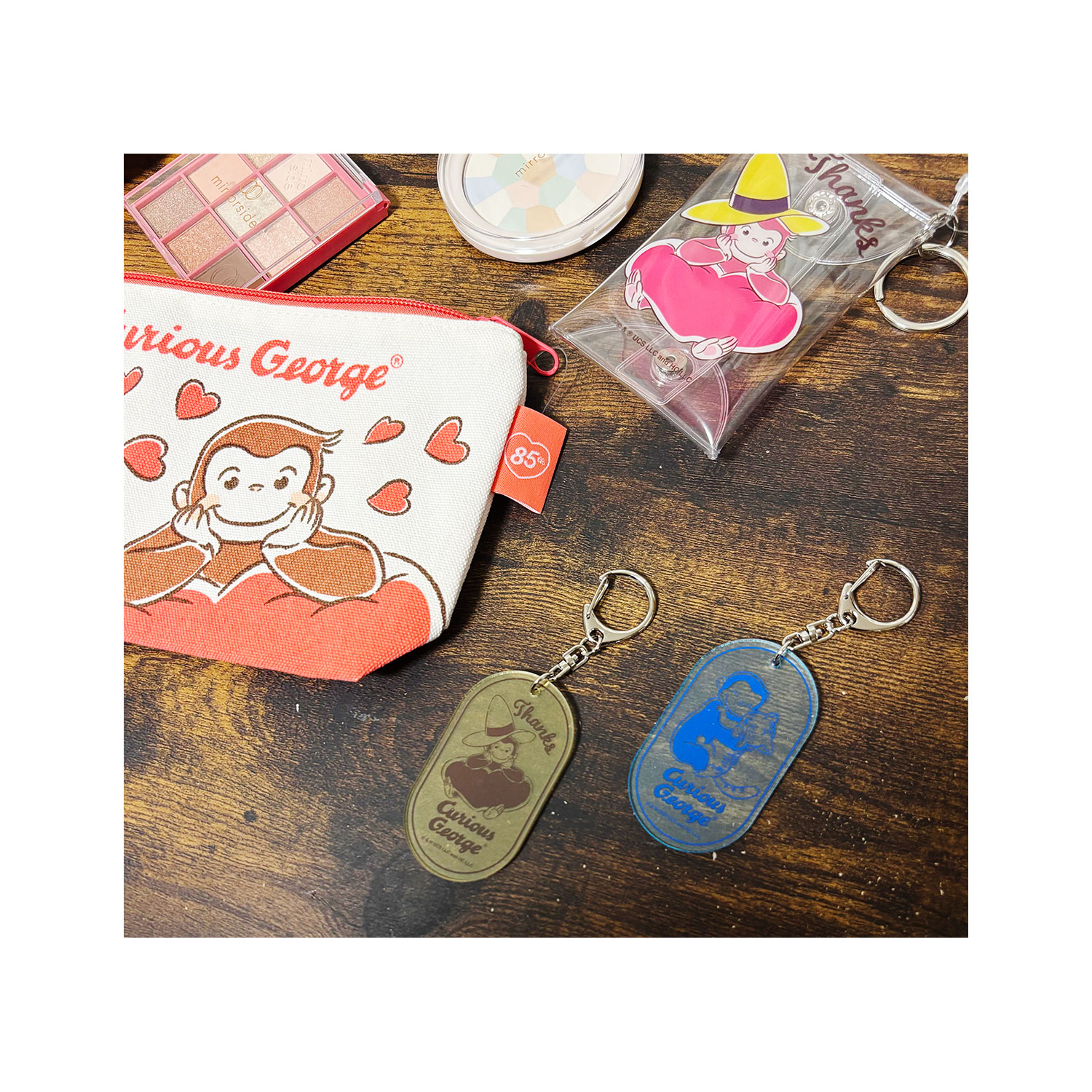 公式] メーカー直営 おさるのジョージ85周年 クリアアクリル