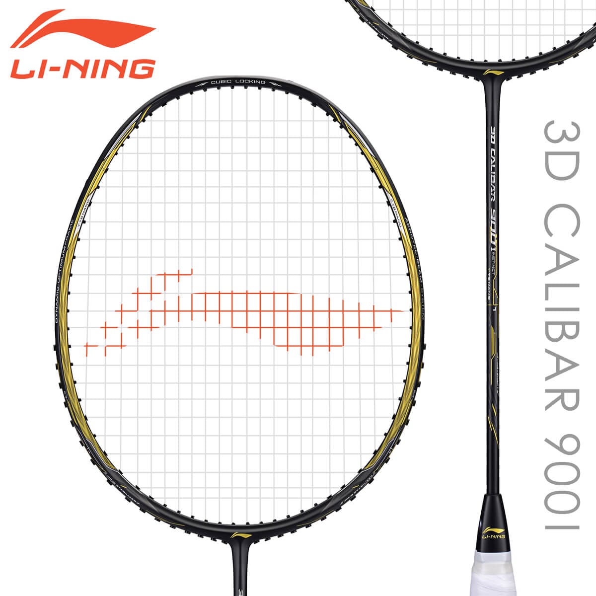 LI-NING 3D CALIBAR 900I(3D-C900I) バドミントンラケット リーニン