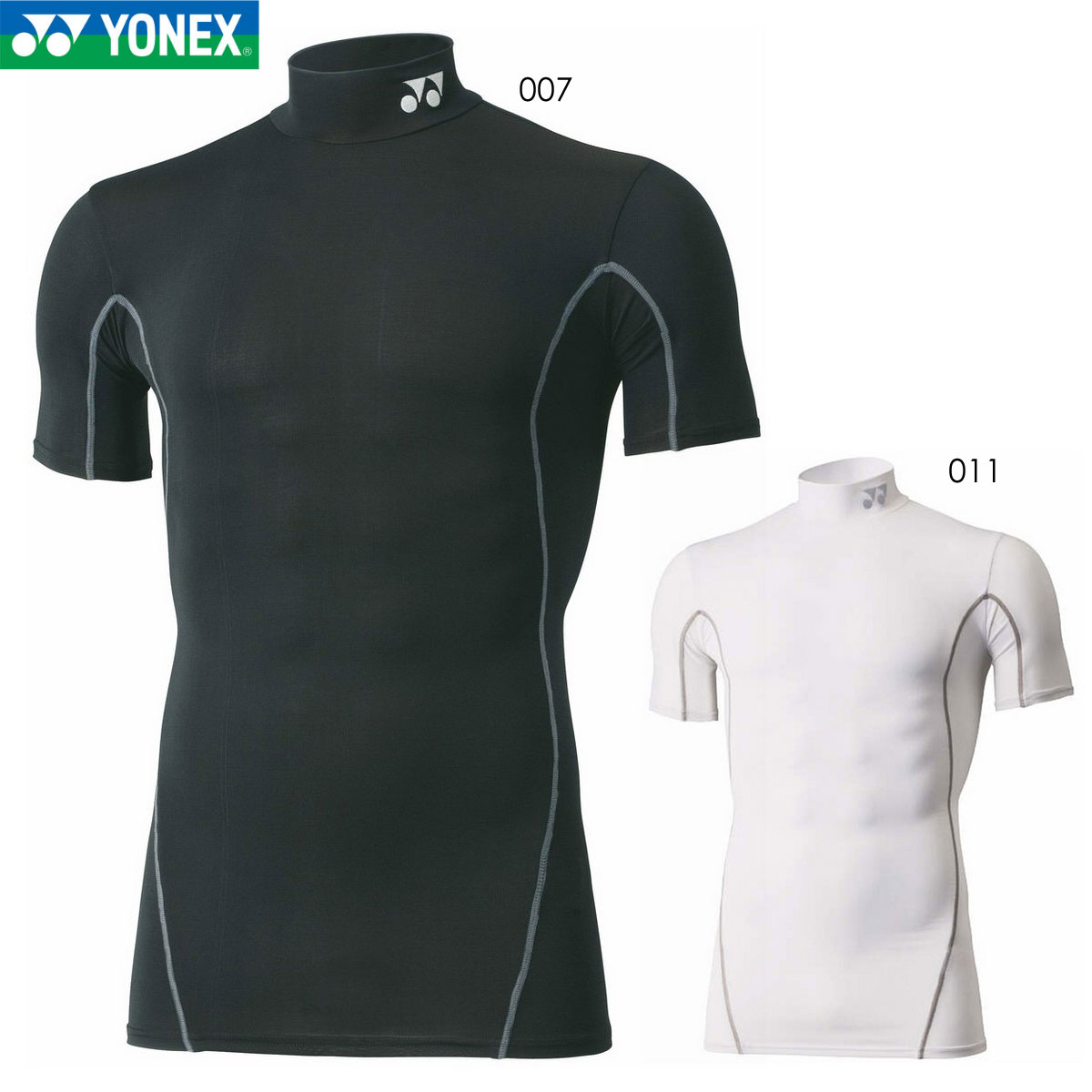 YONEX STB-F1007 ハイネック半袖シャツ インナー(ユニ/メンズ