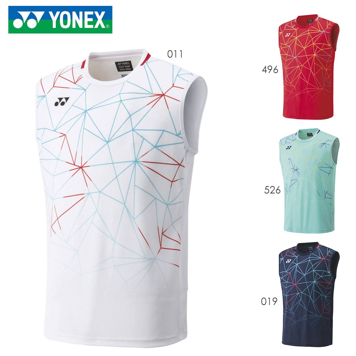 YONEX 10459 ゲームシャツ ノースリーブ ウェア(ユニ/メンズ