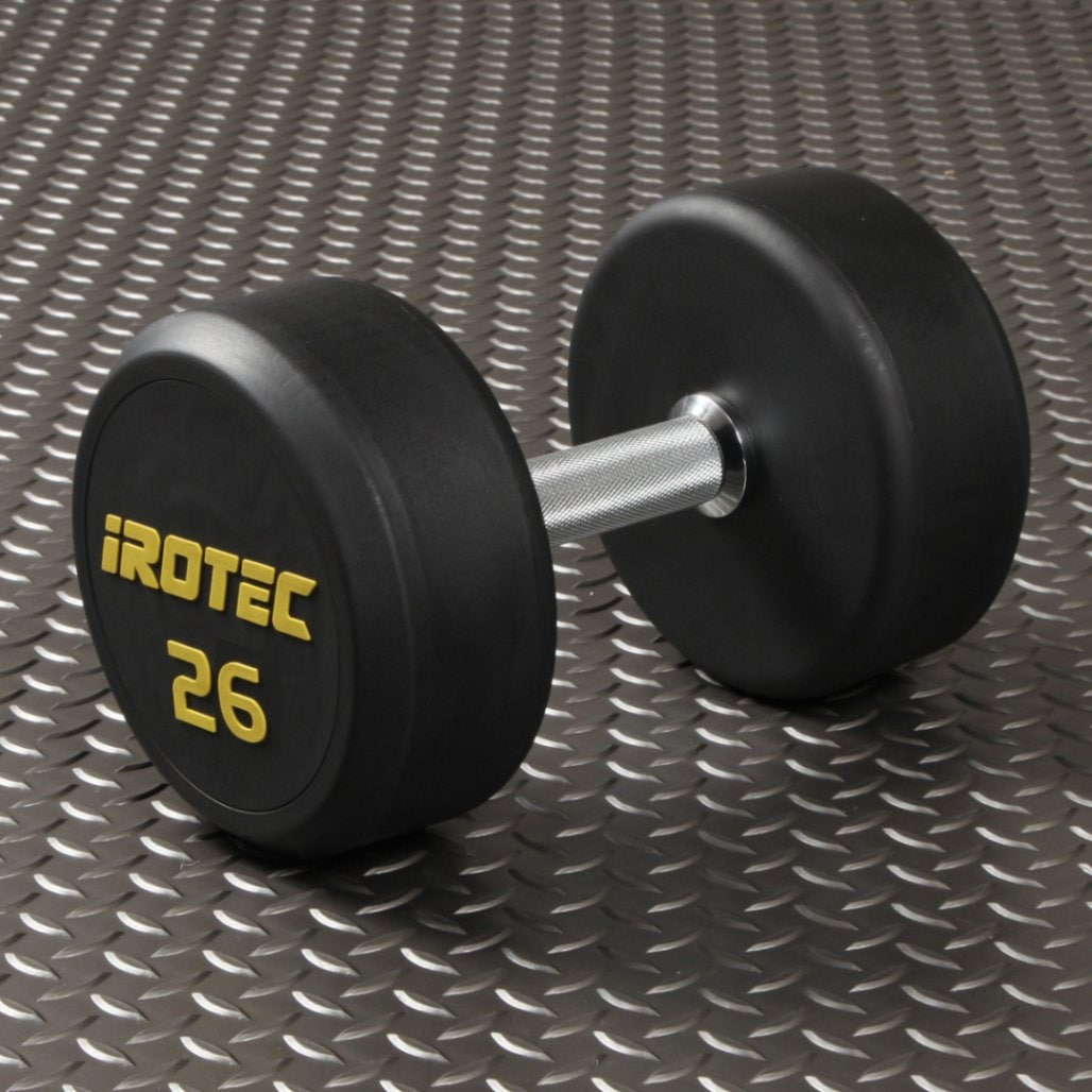 ジムダンベル26kg オールラバータイプ IROTEC (アイロテック)