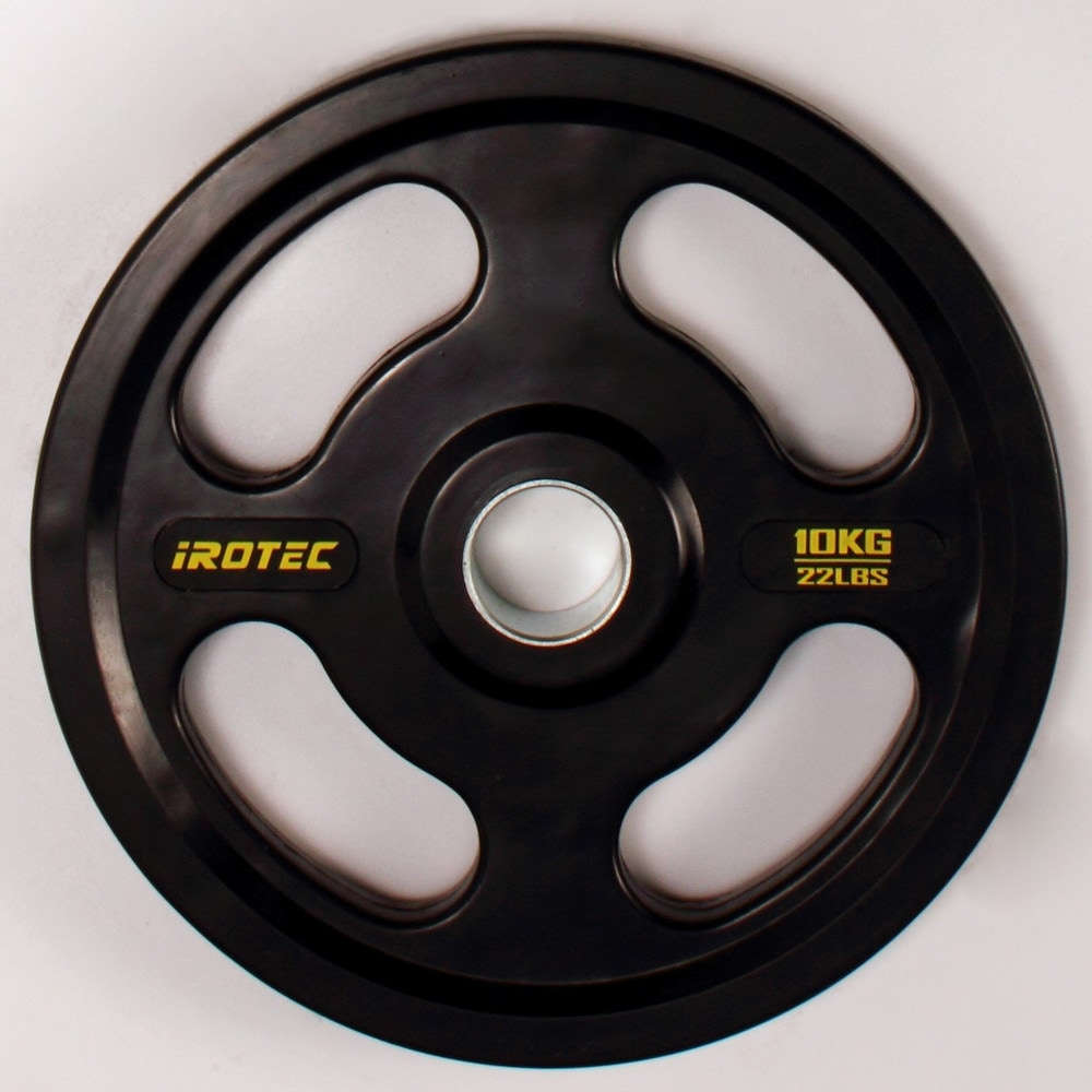 オールラバー仕様 オリンピック プレート10kg(1枚)【穴径51mm】 IROTEC