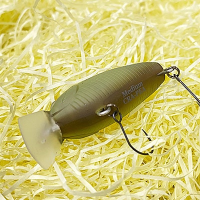 オリカラ】ラッキークラフト ミディアムクラピー(トレブルボディ) 赤坂