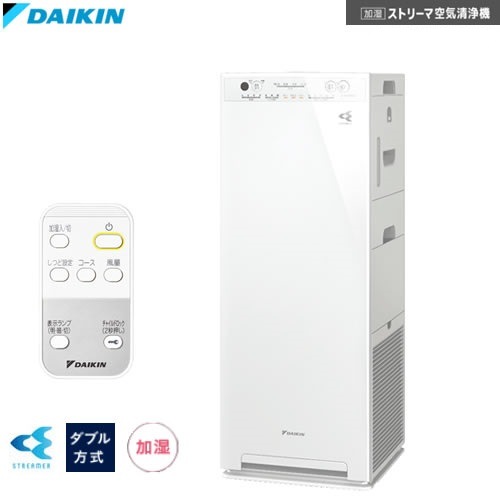 加湿ストリーマ空気清浄機 ACK55Y-W スクエアフォルムでさりげなく