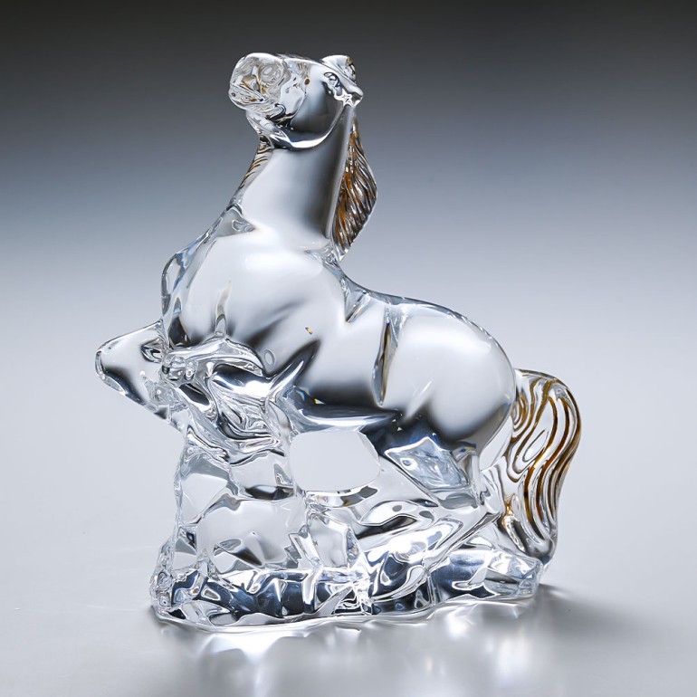 バカラ Baccarat クリスタル フィギュア ゾディアック 2014年 干支 馬