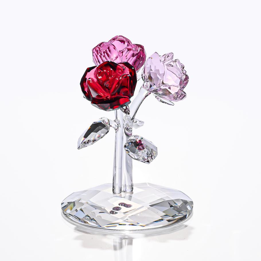 スワロフスキー SWAROVSKI フィギュリン ローズ ブーケ フィギュア