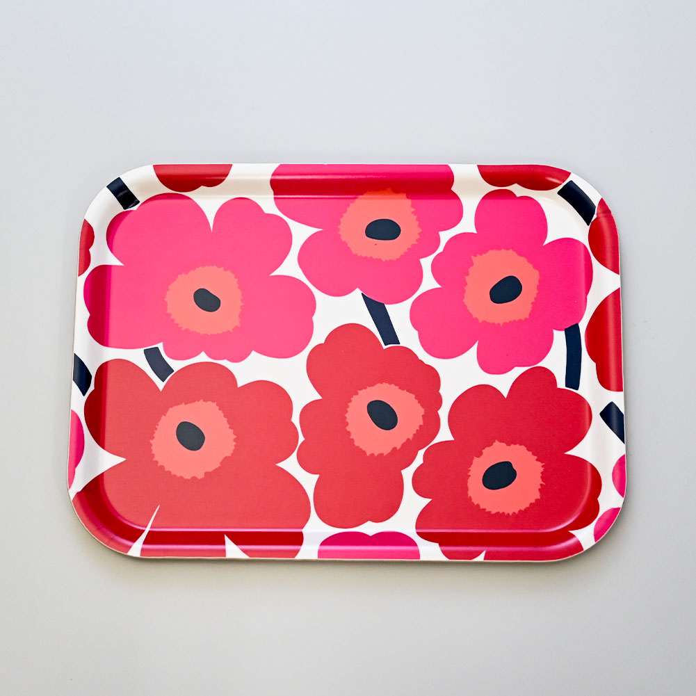 マリメッコ marimekko トレイ お盆 MINI UNIKKO ミニウニッコ ホワイト