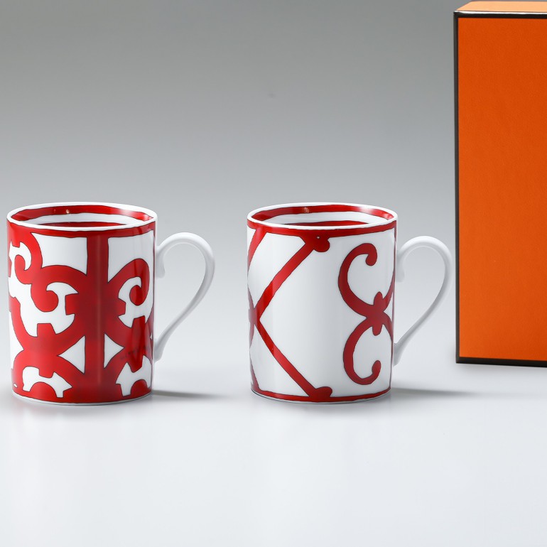 エルメス HERMES ガダルキヴィール レッド 11835P0 マグカップ ペア