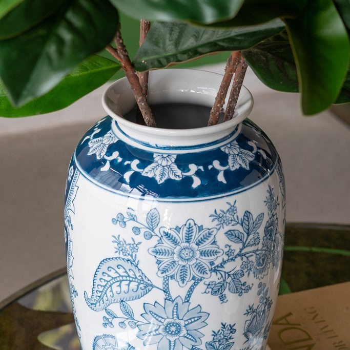 シノワズリな花瓶 高さ38cm | デコレーション,花瓶・プランター