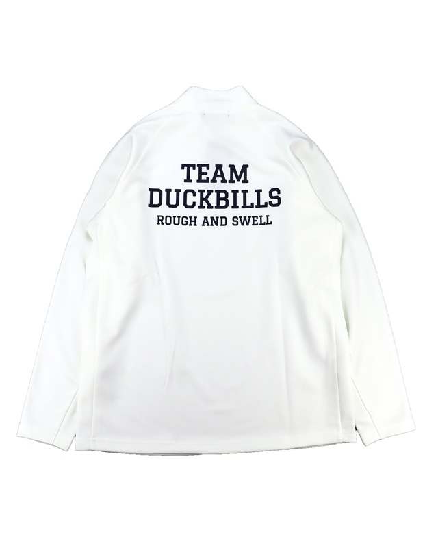 rough&swell DUCKBILLS ジップアップシャツ ホワイト L rough and