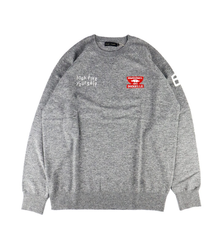 30％OFF】rough&swell ラフアンドスウェル WINNER CREW ニット グレー