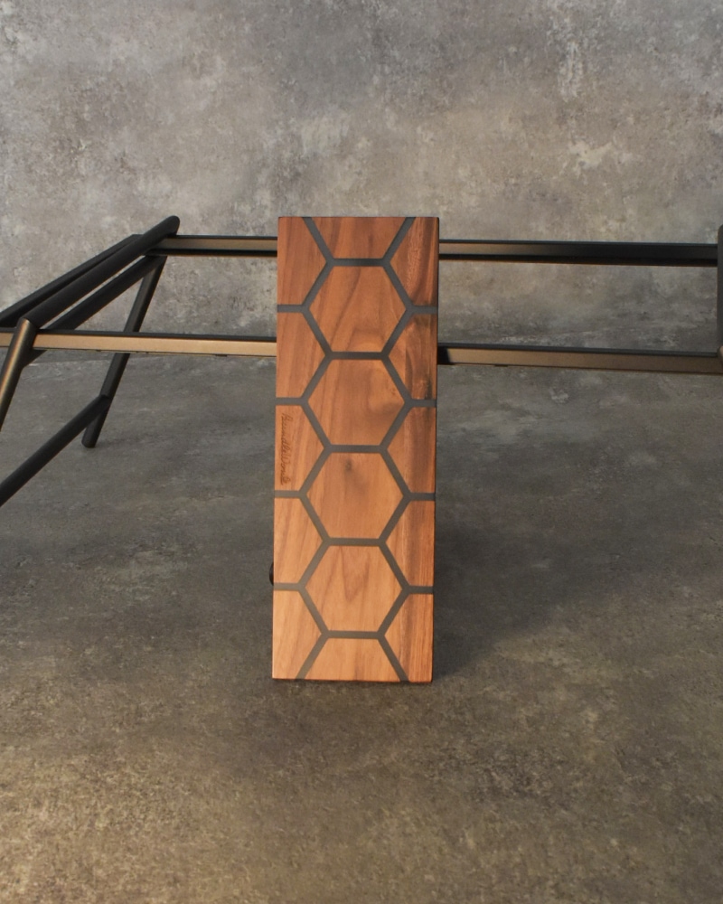 IGT天板 ハーフユニット ウォールナット＆レジン ハニカム BLACK