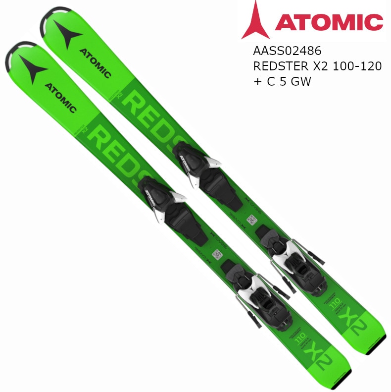 スキー 板 アトミック 2022 ATOMIC REDSTER X2 100-120 + C5 GW レッド