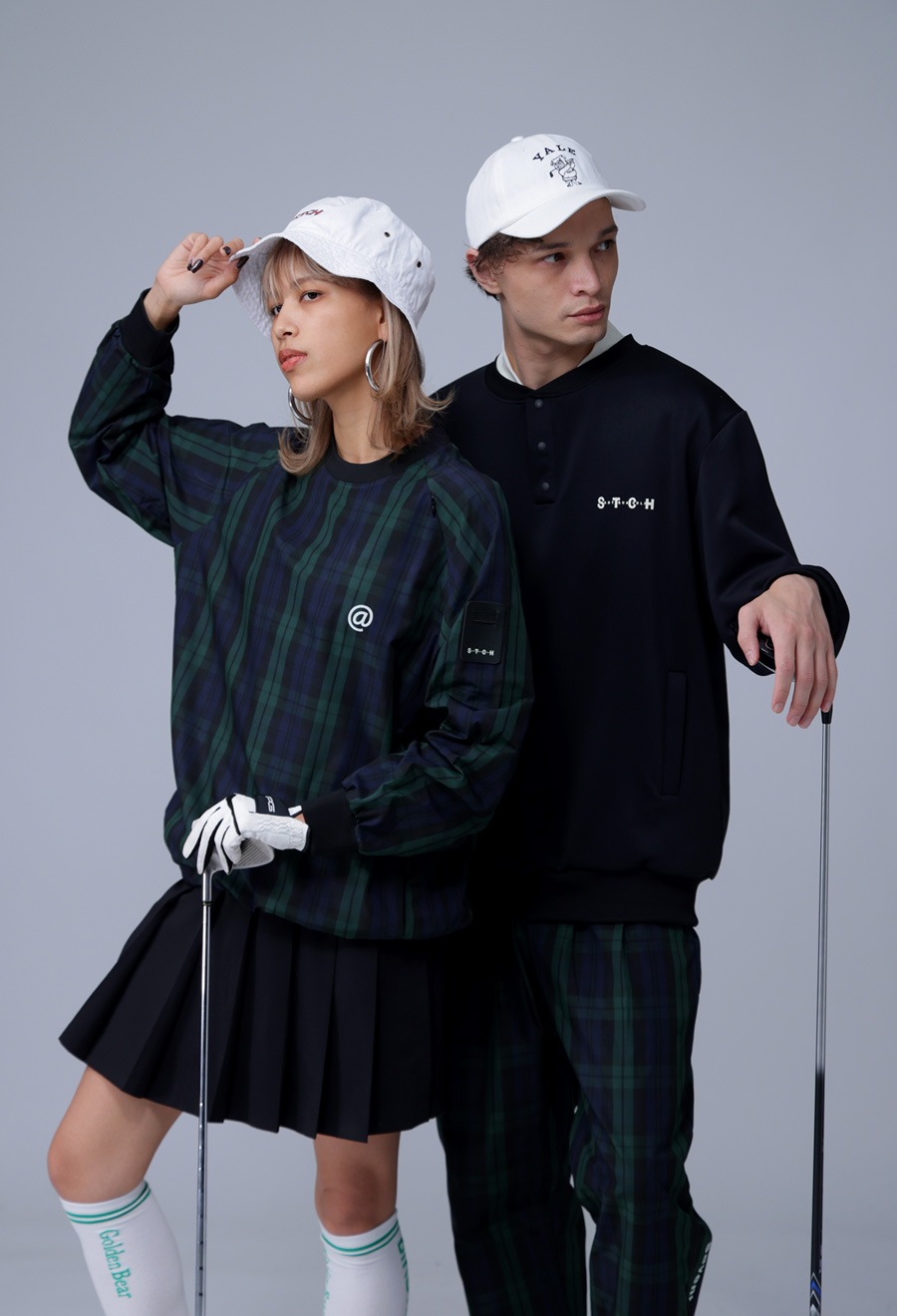 ANTIQUA GOLF×STCH チェックトップス メンズ 送料無料・再入荷 (500