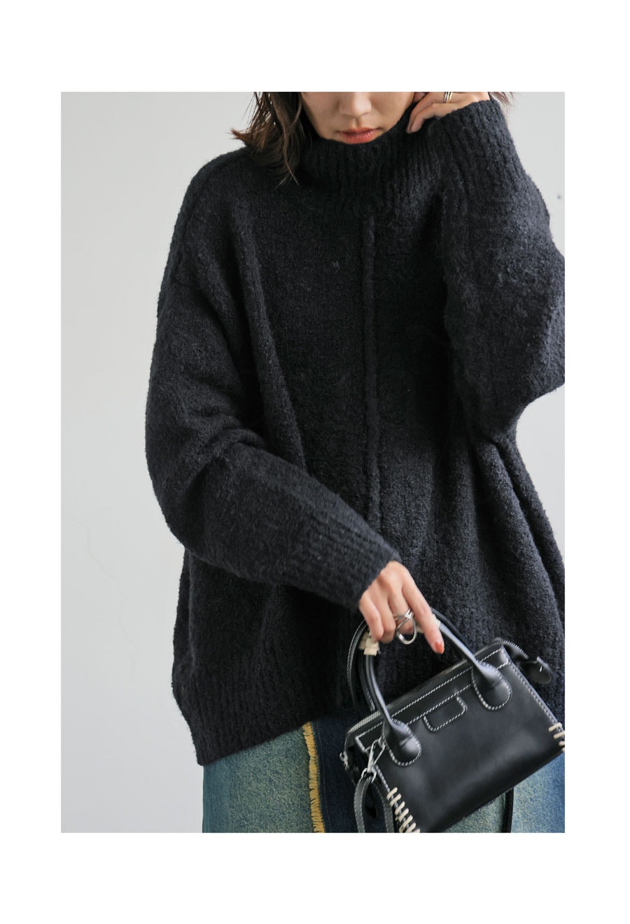 ブークレハイネックニット ニット レディース トップス 送料無料