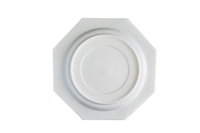 濱岡健太郎 八角プレート・24cm（ツヤなし）