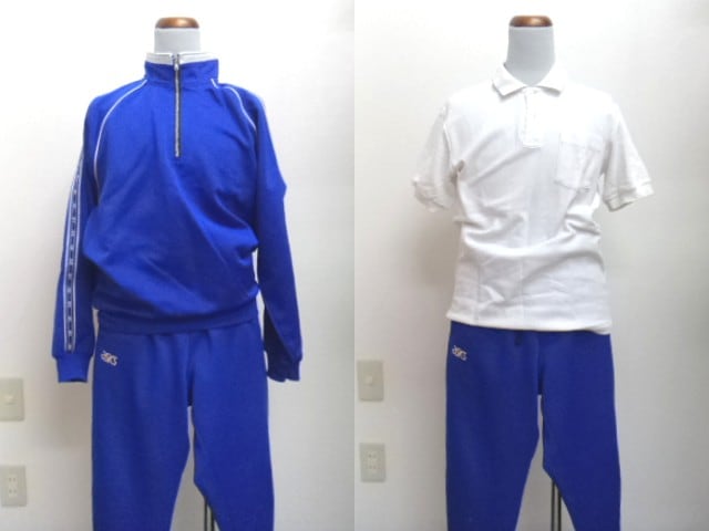 Z59 大阪市 大正中央中学校 体操服 ポロシャツ ジャージセット/yt0131