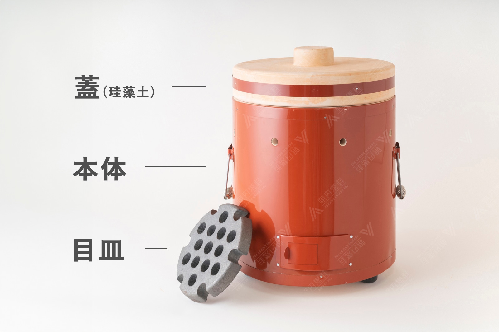 火種コンロ【純国産珪藻土100％】安心安全の日本製｜朝内燃料