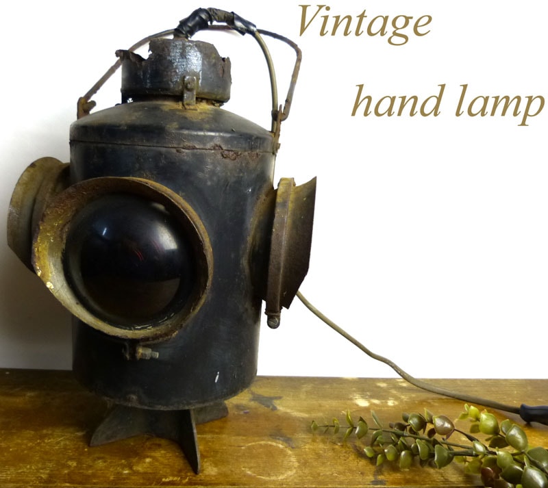 希少】 国鉄 カンテラ シャビーな手提げランプ ライト ランタン