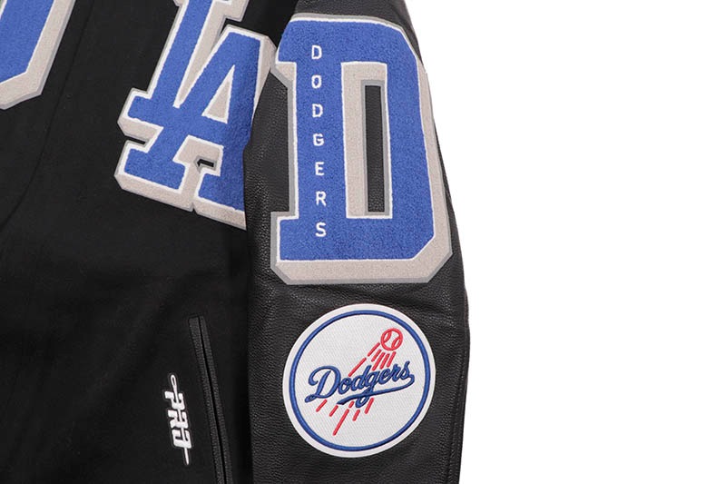 PRO STANDARD LOS ANGELES DODGERS MASHUP RIB WOOL VARSITY JACKET