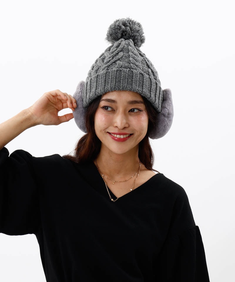 ANNA SUI（アナ スイ）】ネコ耳当てニットワッチアイテム別,婦人帽子