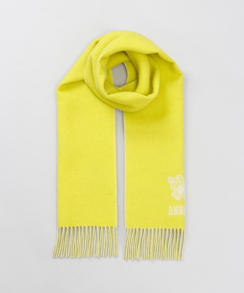 ANNA SUI（アナ スイ）】ウールリバーシブルマフラーALL｜オーロラ