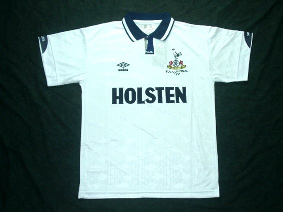 トッテナム 1991 ホーム 半袖 ユニフォーム UMBRO/FA杯ファイナル