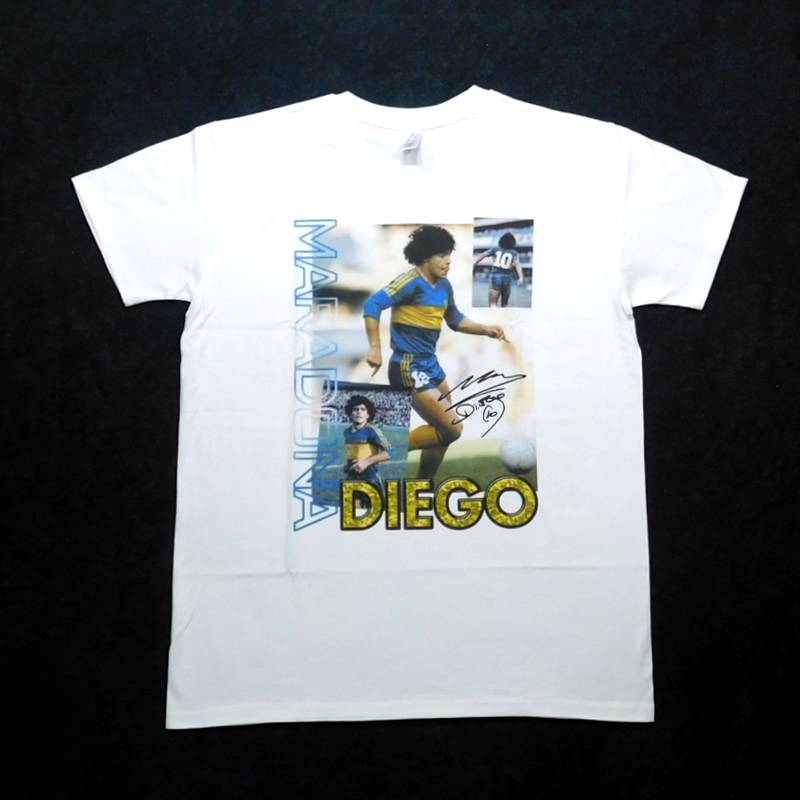 超レア ディエゴマラドーナ ナポリ入団会見時 着用モデル Tシャツ